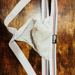 Skysper Swimmer Jockstrap – White (Medium) | Sleek Minimal Design, Comfortable F